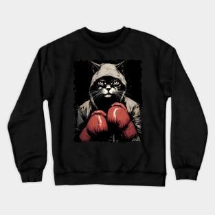 Cat as a Boxer Crewneck Sweatshirt